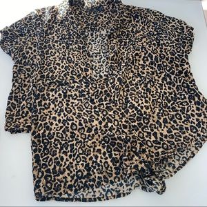 Leopard Print Shorts + Shirt Set